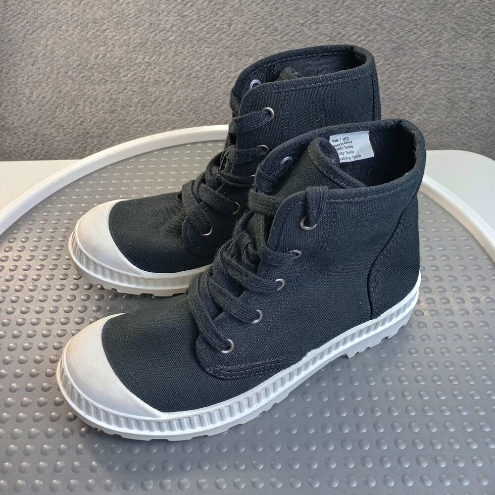 SO Dragonfruit Women High Top Sneakers Size 7 Canvas Lace Up Shoes